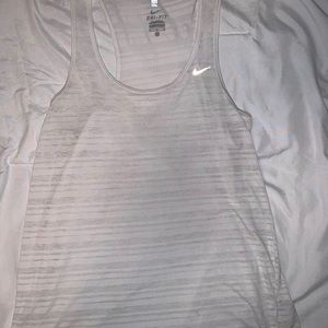 White Nike Athletic tank
